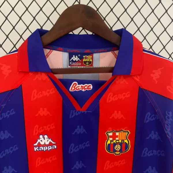 1996-1997 Barcelona Long Sleeve Jersey retro kit - Image 4