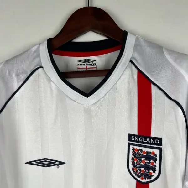 2002 England Long Sleeve Jersey retro kit - Image 4