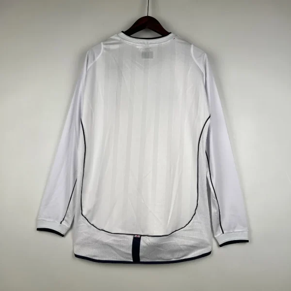 2002 England Long Sleeve Jersey retro kit - Image 8