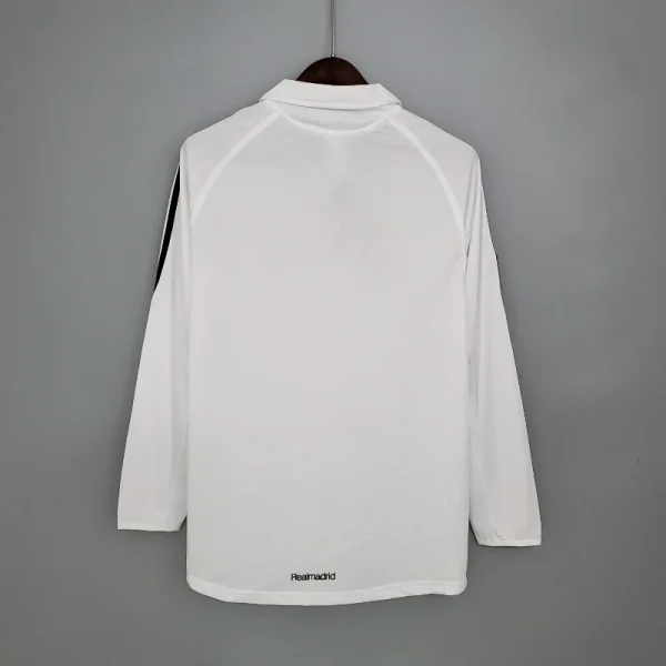 2005-2006 Long Sleeve Real Madrid Jersey retro kit - Image 8