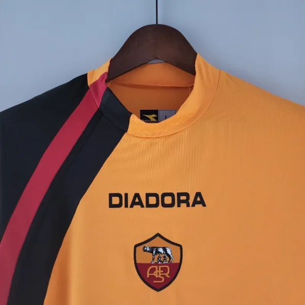2005-2006 Long Sleeve Roma Jersey retro kit - Image 7
