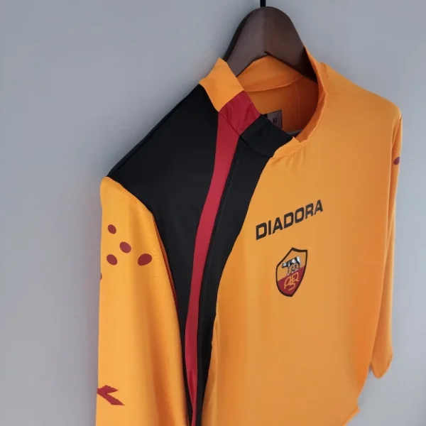 2005-2006 Long Sleeve Roma Jersey retro kit - Image 6