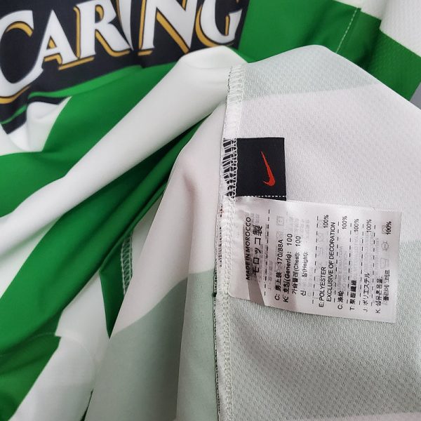 2005-2006 Glasgow Celtic Home retro kit - Image 5