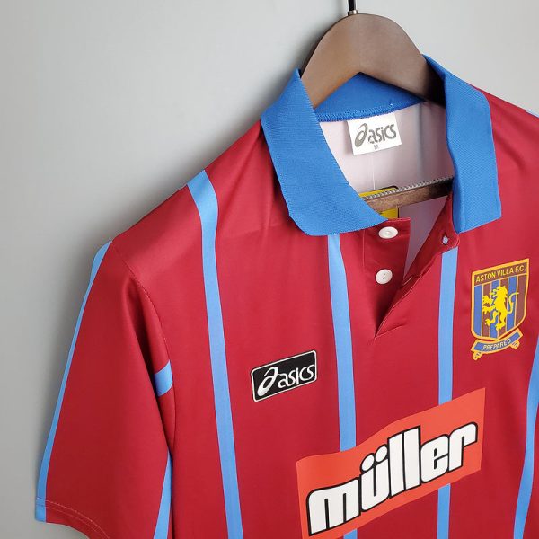 1993-1995 Aston Villa home retro shirt - Image 3