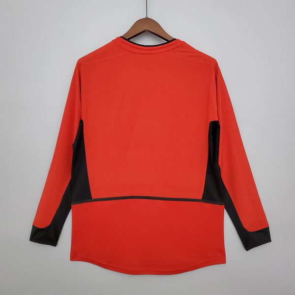 2002-2004 Man United Home long sleeve retro shirt - Image 2