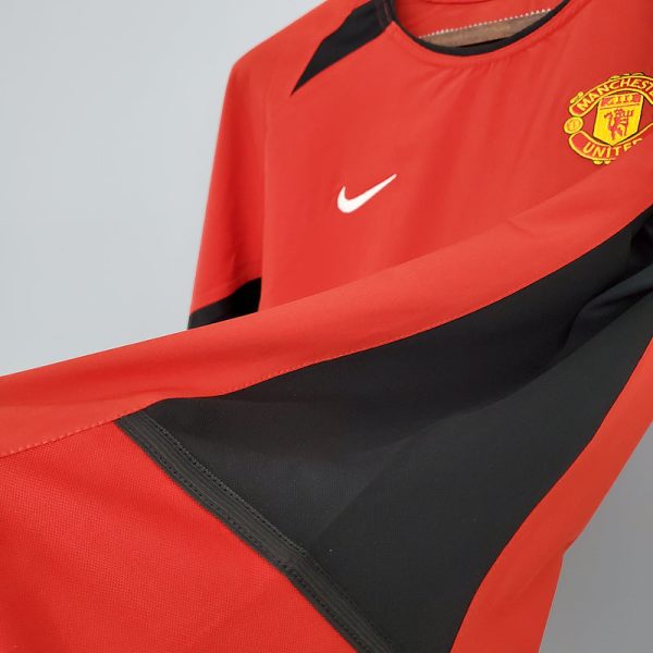 2002-2004 Man United Home long sleeve retro shirt - Image 9