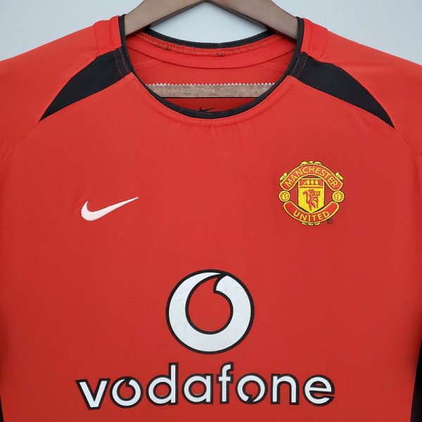 2002-2004 Man United Home long sleeve retro shirt - Image 3