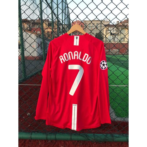 2007-2008 Man United kit long sleeve - Image 2